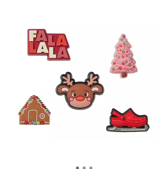 Crocs Jibbitz Pink Tree Holiday Mix - Picture 1 of 3